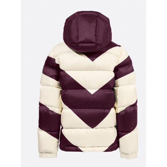 Perfect Moment Super Mojo Striped Puffer Down Jacket Burgundy Youth Size 10 NWT - Picture 4 of 10